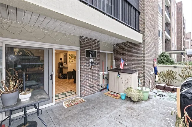 a view of an outdoor sitting space