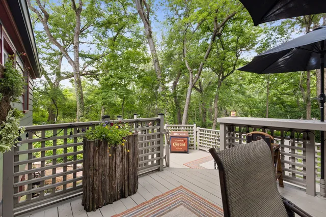 a view of roof deck with patio
