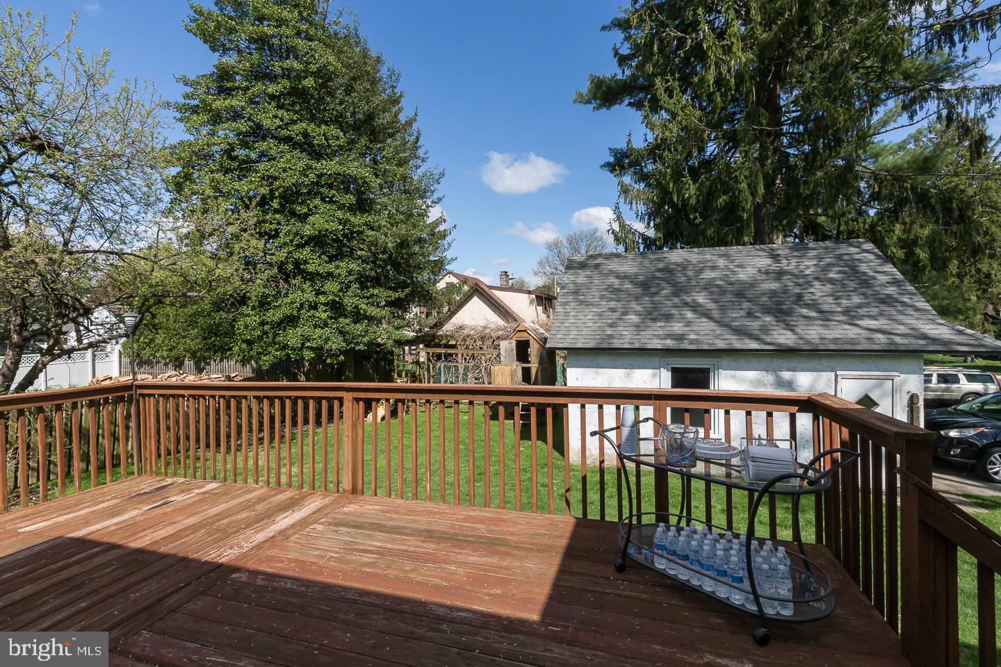 252 Strathmore Road Havertown, PA 19083 - Photo 38 of 43 REAR DECK VIEW OF YARD
