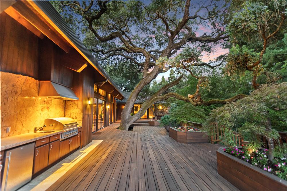 5312 Retreat Way Carmichael, CA 95608 - Photo 86 of 92 a view of balcony with wooden floor and outdoor seating