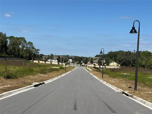 a view of a lake with a city view
