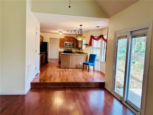 a very nice looking room with a large window