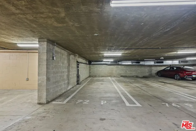 a view of parking garage
