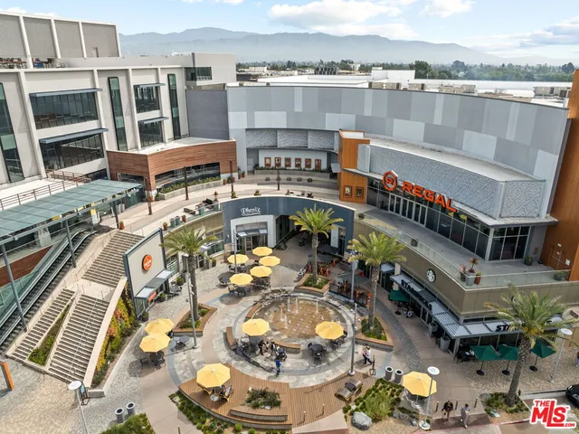 a view of a city that has tall buildings