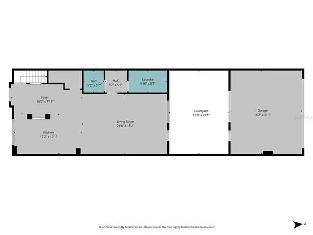 a view of a hallway with wooden floor and closet