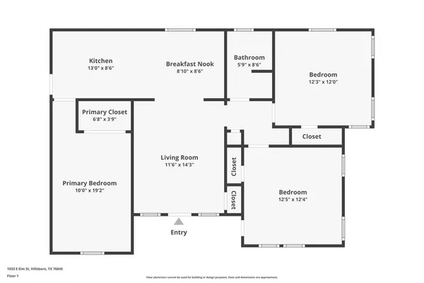 $210,000 | 1033 East Elm Street, Hillsboro, TX 76645