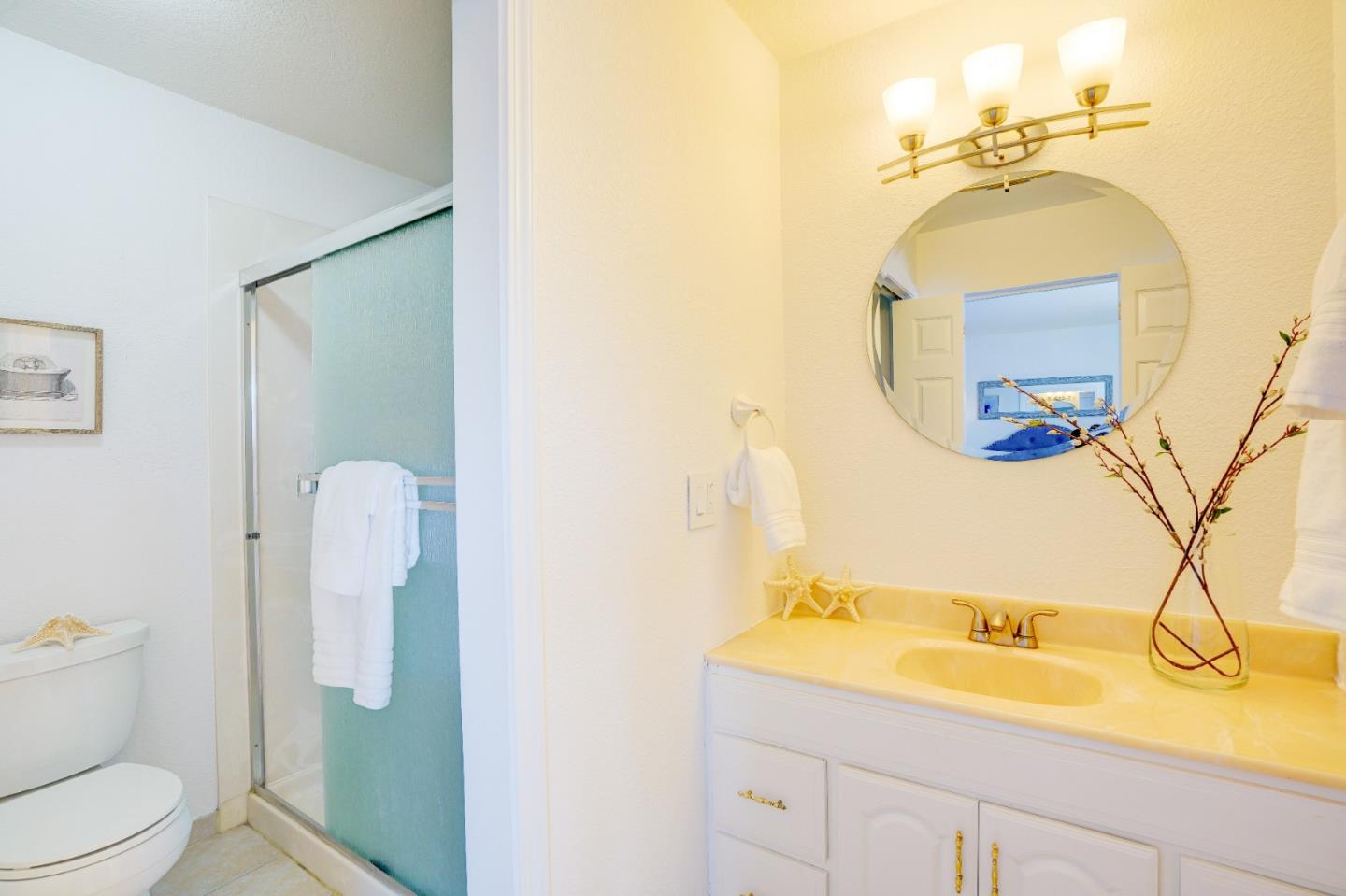 2945 Berryessa Road San Jose, CA 95132 - Photo 24 of 49 a bathroom with a sink and mirror with toilet