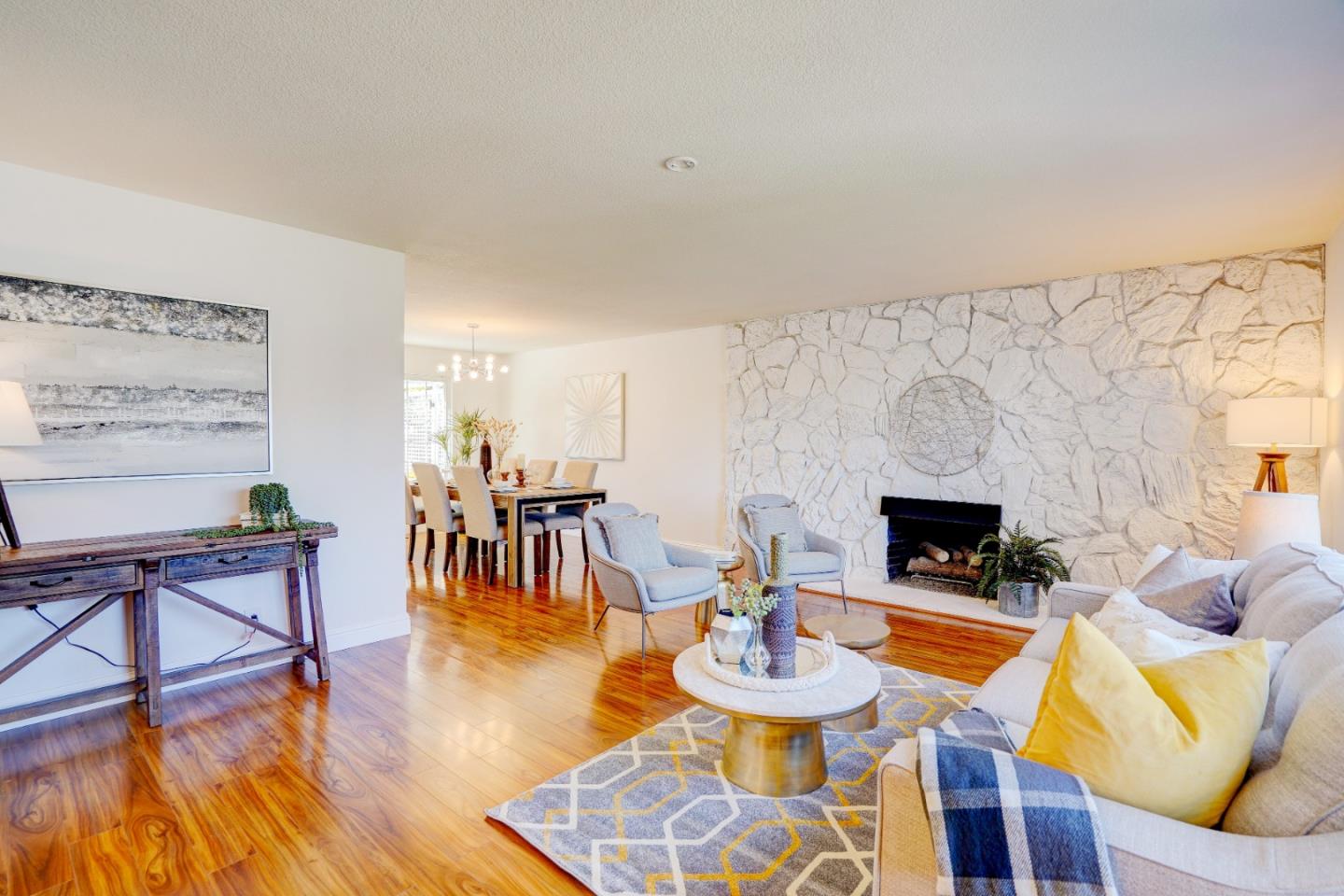 2945 Berryessa Road San Jose, CA 95132 - Photo 5 of 49 a living room with furniture and a fireplace