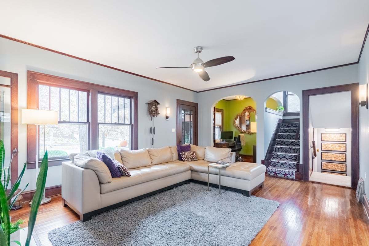 412 West Virginia Avenue Normal, IL 61761 - Photo 4 of 42 a living room with furniture and a large window