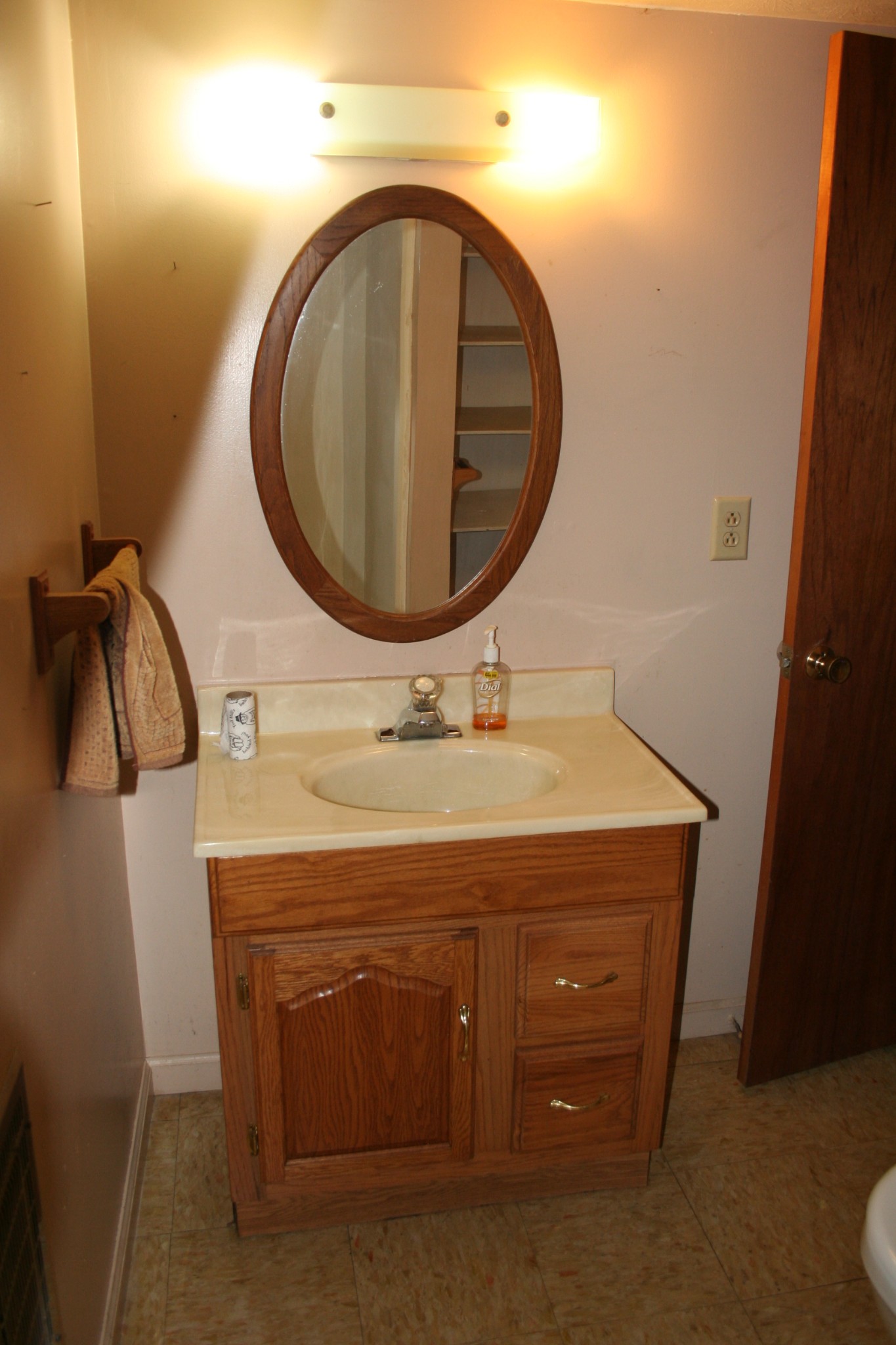 7080 Swift Road Greenbrier, TN 37073 - Photo 35 of 47 a bathroom with a sink vanity and mirror