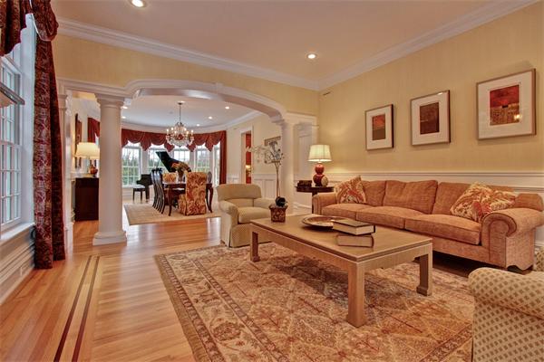 24 Hathaway Road Lexington, MA 02420 - Photo 11 of 28 a living room with furniture and wooden floor