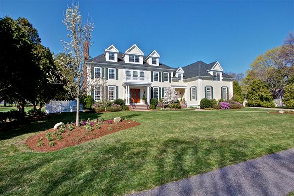 24 Hathaway Road Lexington, MA 02420 - Photo 2 of 28 a front view of a house with a garden
