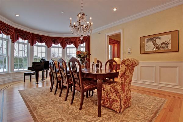 24 Hathaway Road Lexington, MA 02420 - Photo 8 of 28 a view of a dining room with furniture window and wooden floor