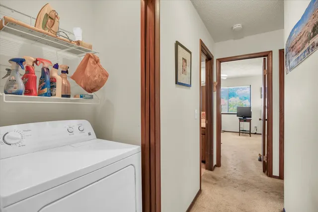 a view of storage and utility room