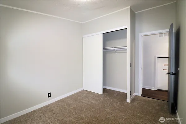 a view of room with walk in closet