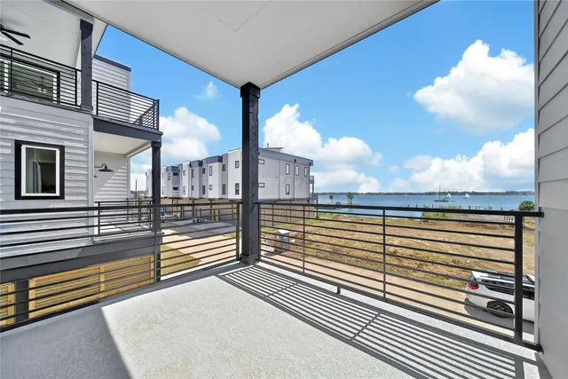 a view of balcony with city view