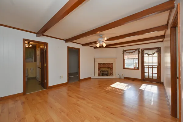 a view of an empty room