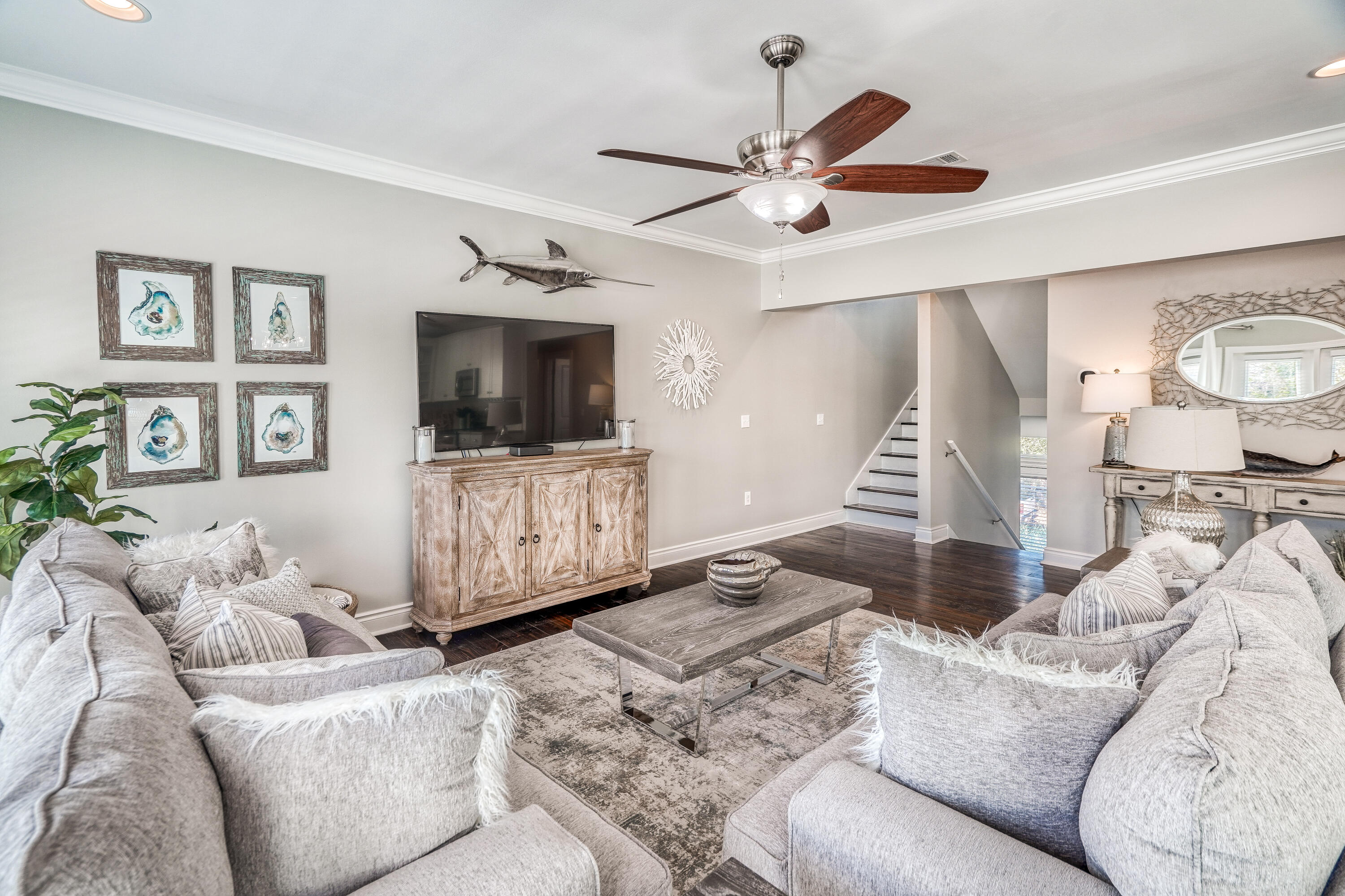 29 Payne Street Miramar Beach, FL 32550 - Photo 11 of 49 a living room with furniture and a flat screen tv