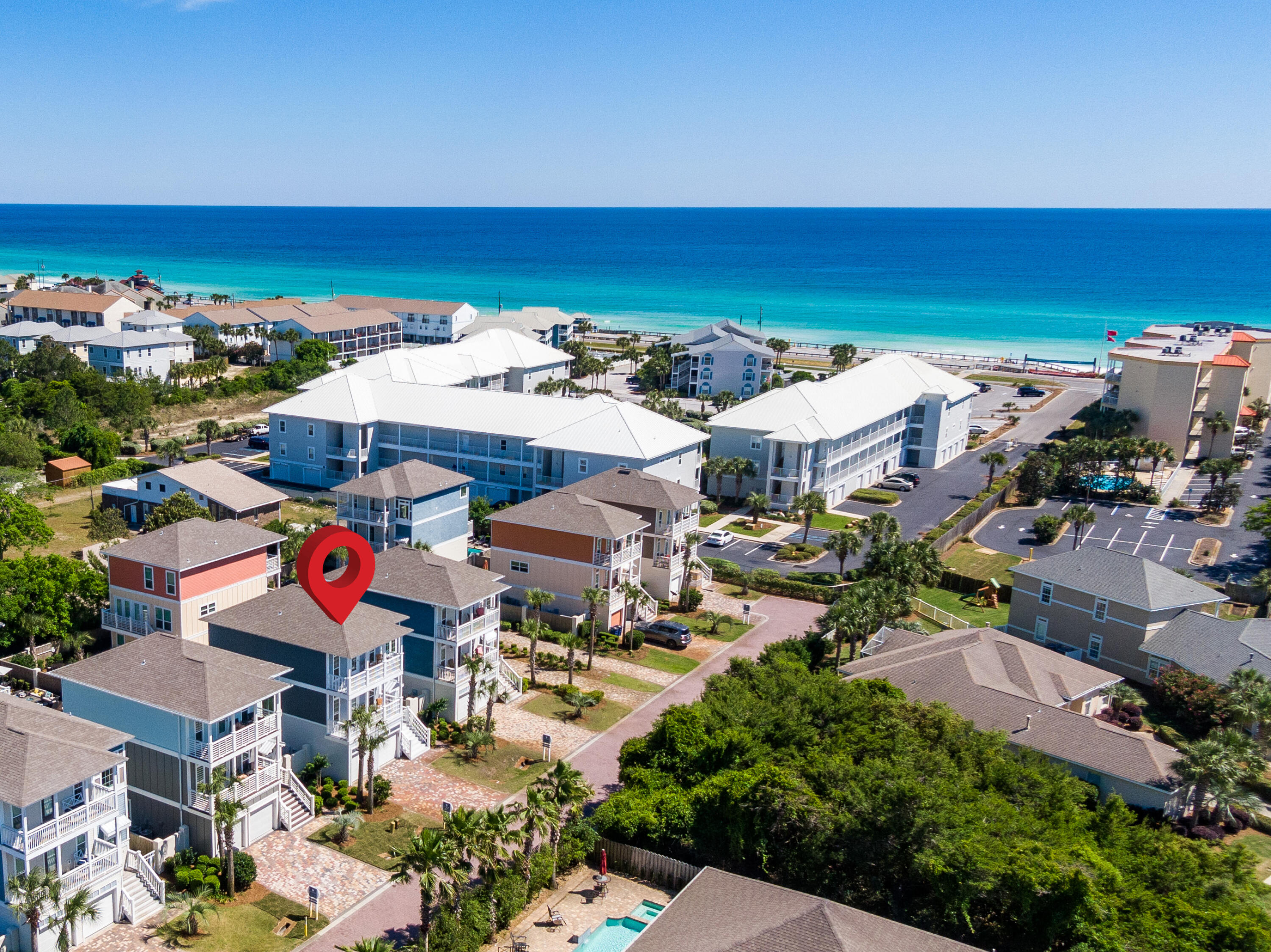 29 Payne Street Miramar Beach, FL 32550 - Photo 3 of 49 an aerial view of a houses with a swimming pool