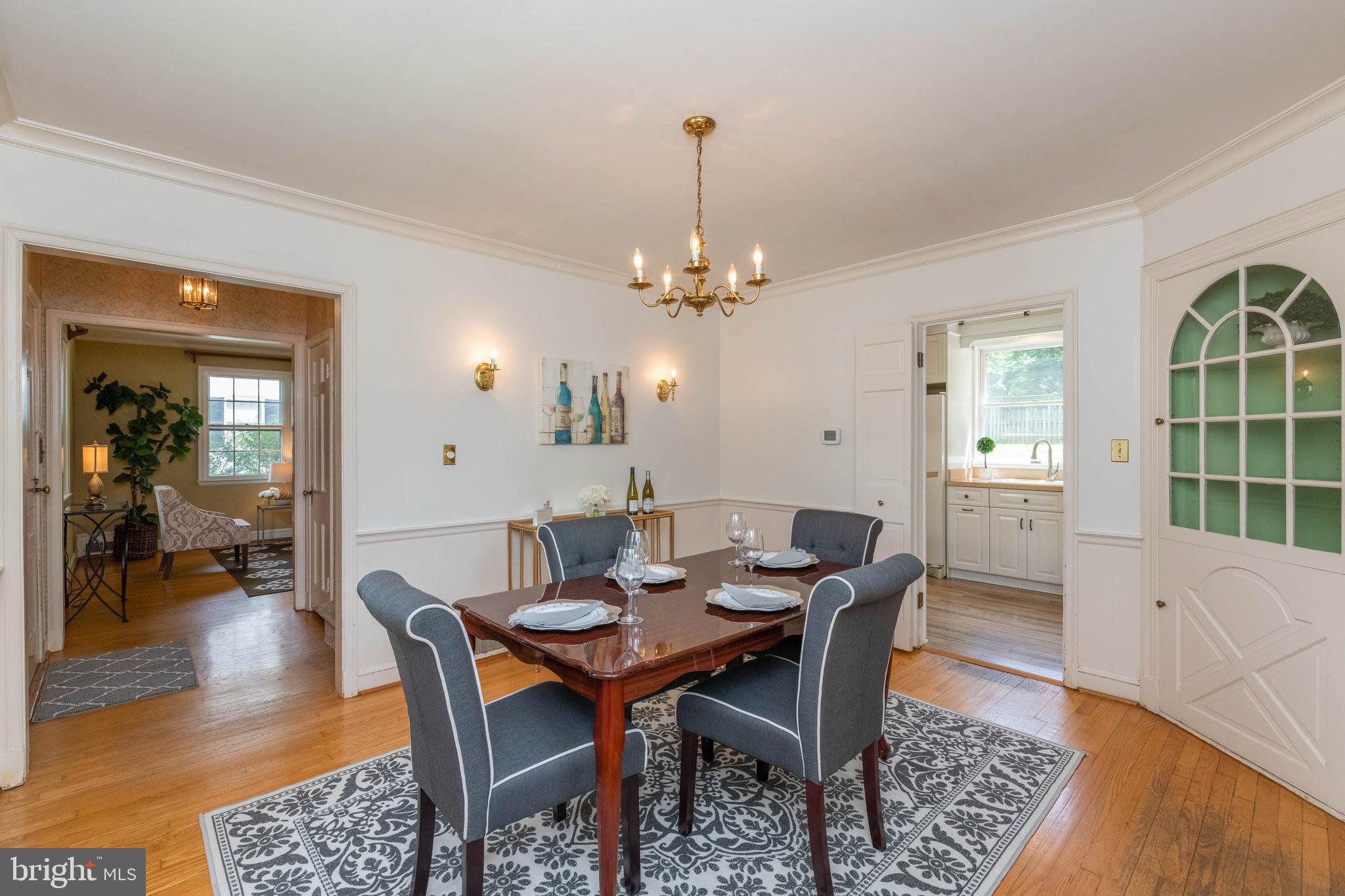 605 Hastings Road Towson, MD 21286 - Photo 9 of 42 Dining Room with built-in corner cabinet
