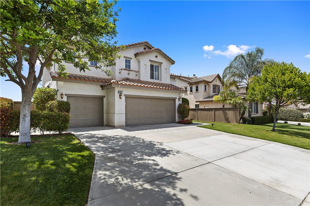 8597 Lodgepole Lane Riverside, CA 92508 - Photo 1 of 1 Front view with mature shade trees and nice wide driveway