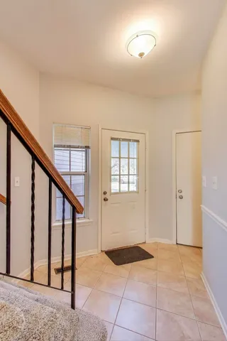 a view of a entryway door front of house