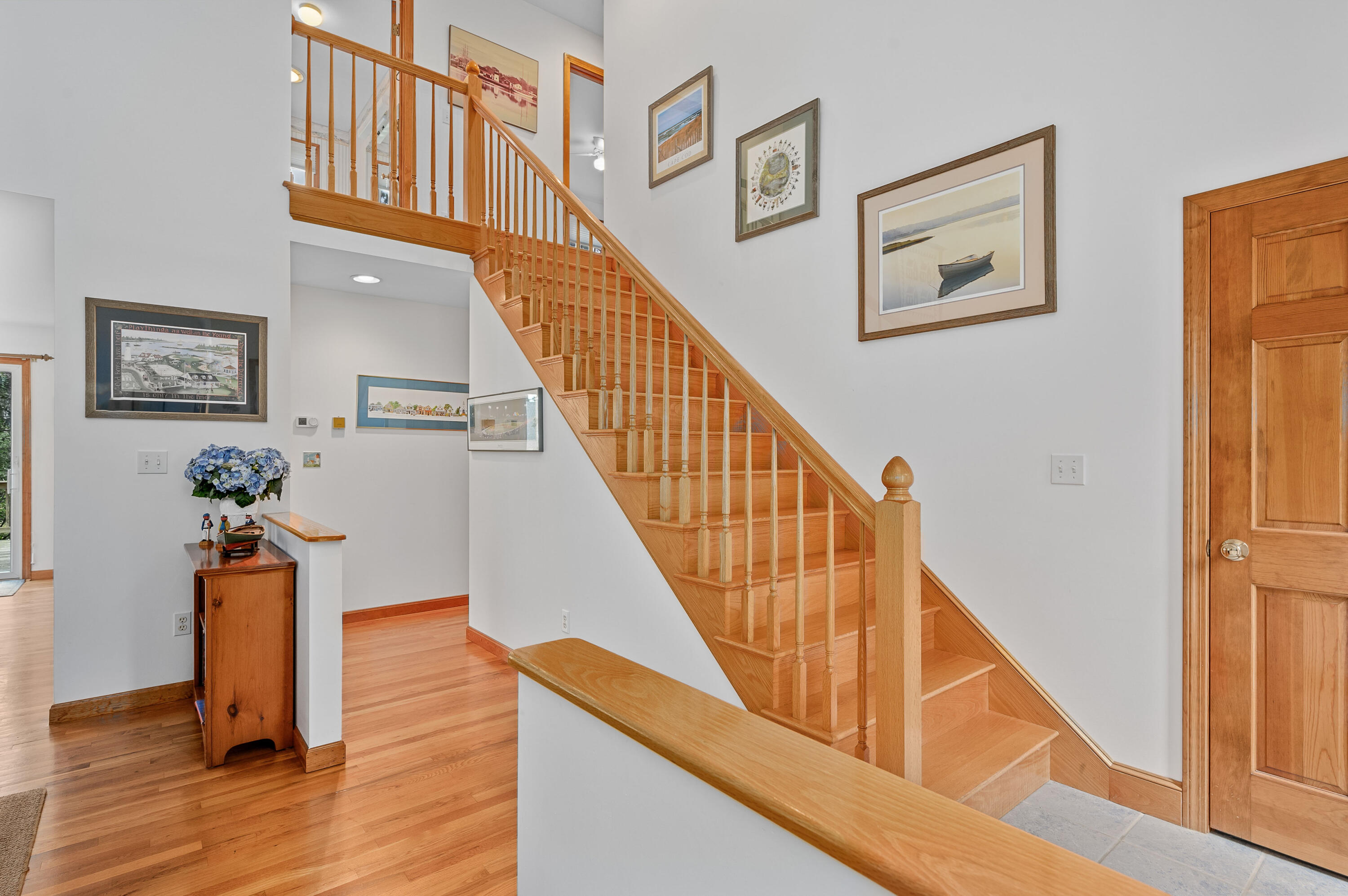 86 Old Wharf Road Wellfleet, MA 02667 - Photo 21 of 37 a view of entryway and hall with wooden floor