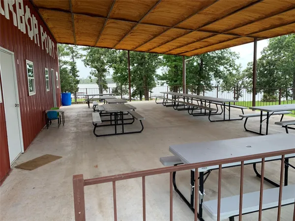 a view of outdoor space with seating