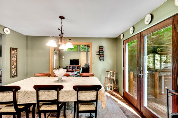 67 Chester Road Boxborough, MA 01719 - Photo 19 of 28 a dining room with furniture a chandelier and window