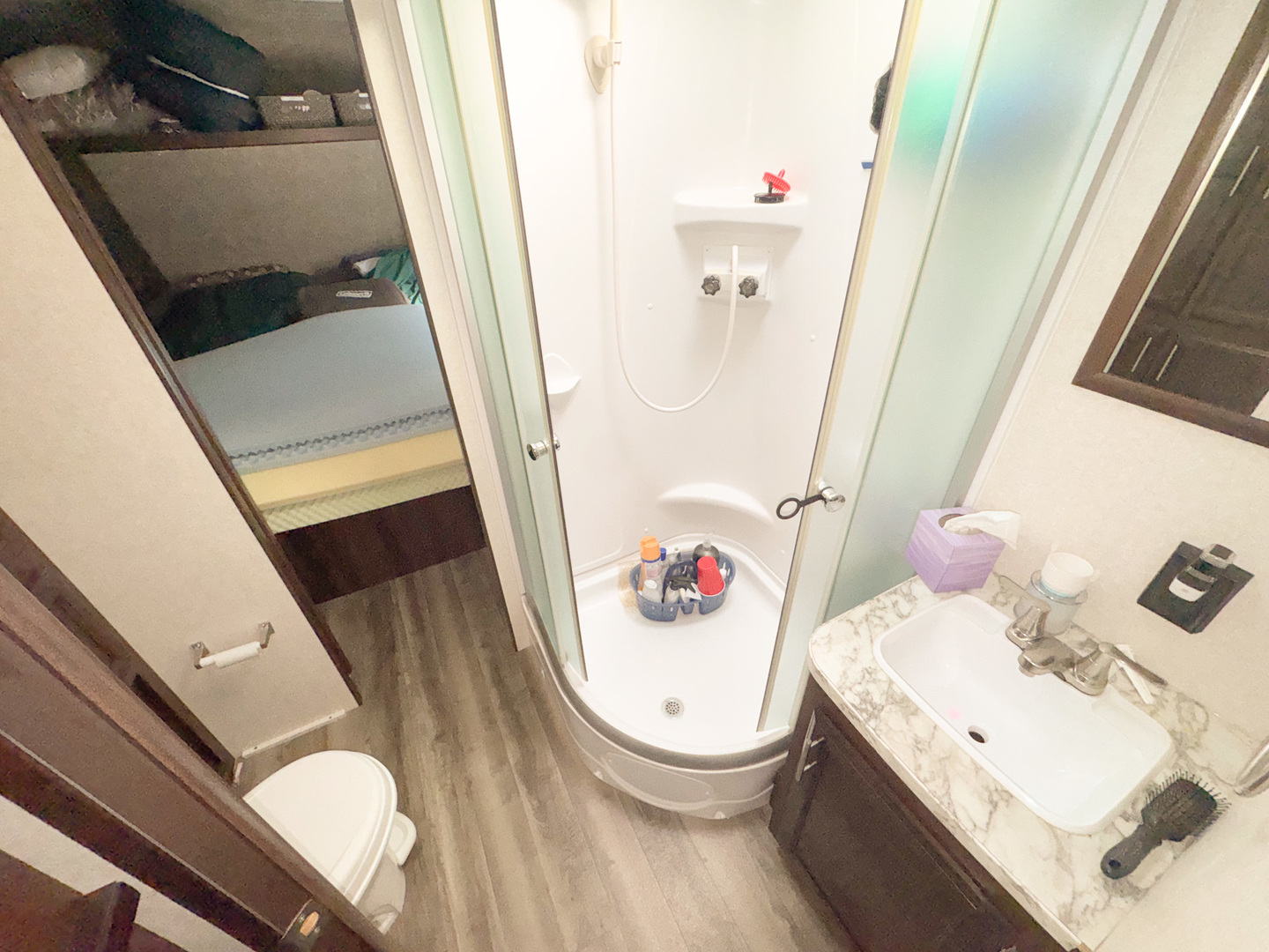 5-356 Woodhaven Sublette, IL 61367 - Photo 13 of 14 a bathroom with a sink and a toilet