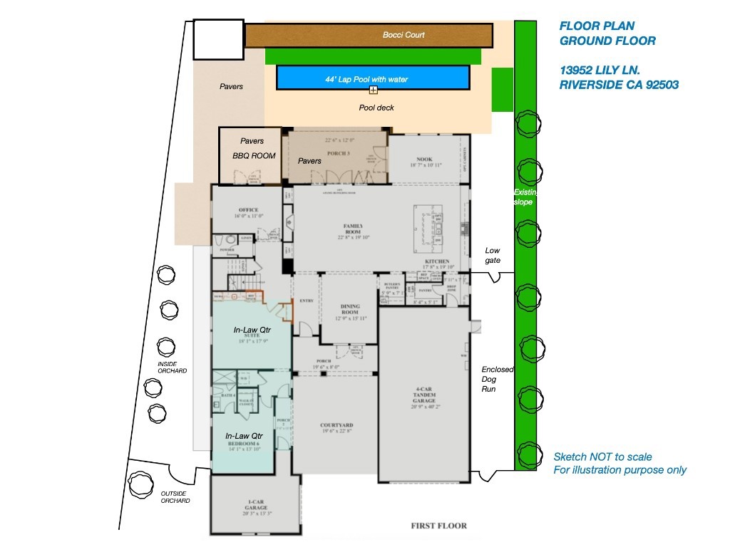 13952 Lily Lane Riverside, CA 92503 - Photo 41 of 42 Plan-ground floor