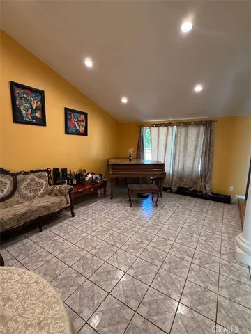 a bathroom with a shower curtain