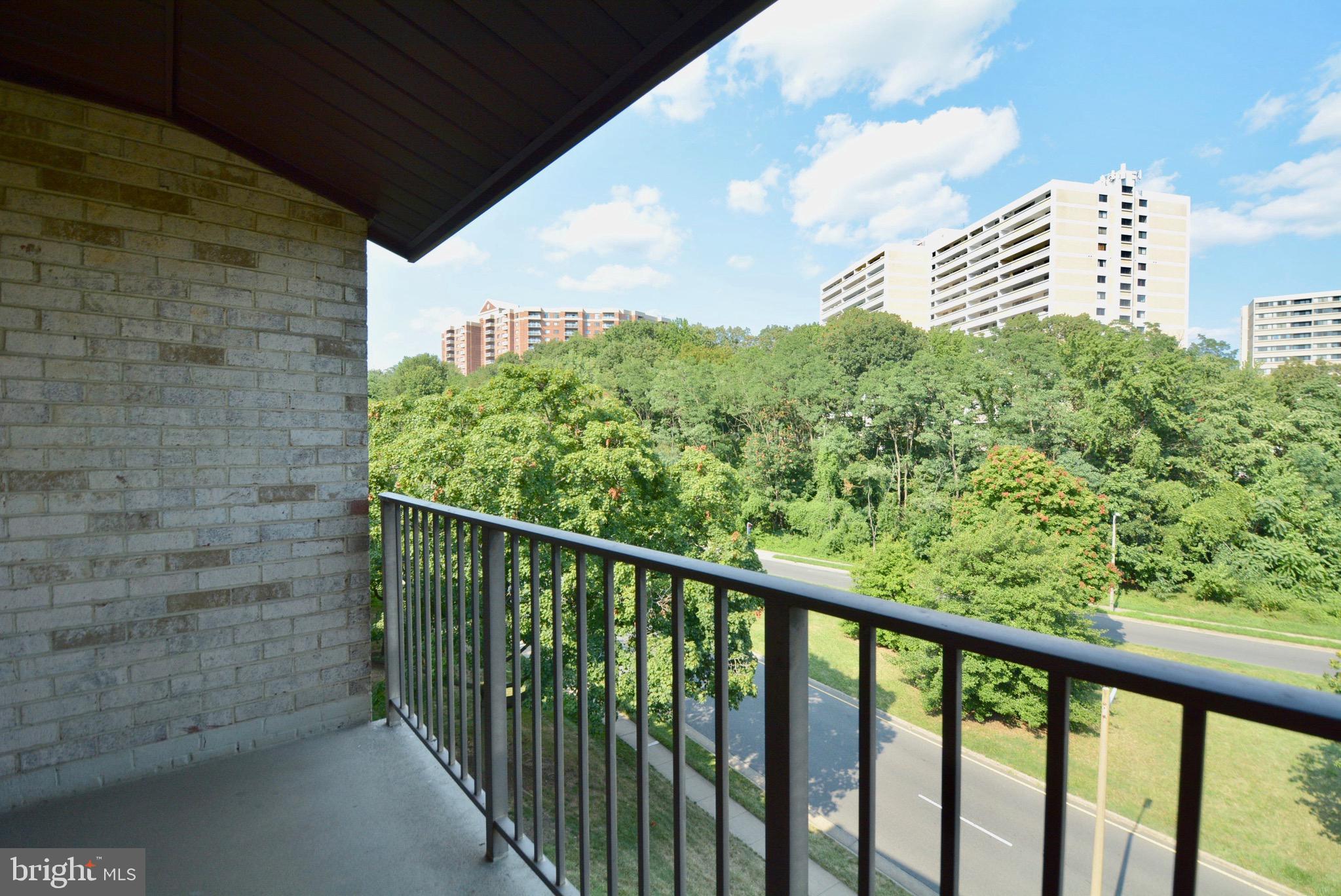 6139 Edsall Road, Unit M Alexandria, VA 22304 - Photo 22 of 24 Large balcony with tree view