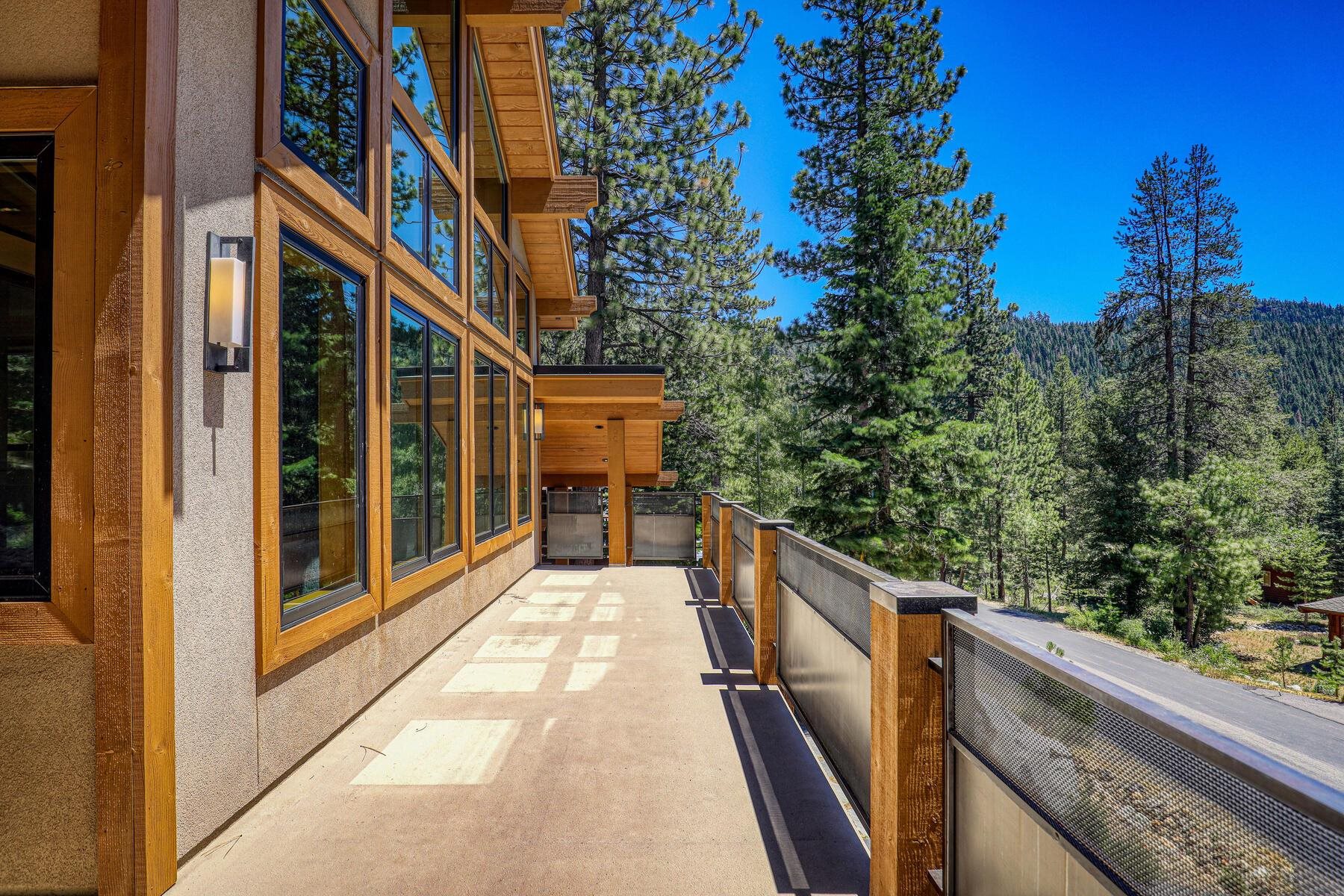 230 Shoshone Way Olympic Valley, CA 96146 - Photo 9 of 9 a view of a balcony with wooden floor and fence