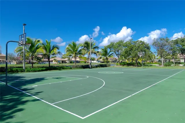 a view of a basketball court