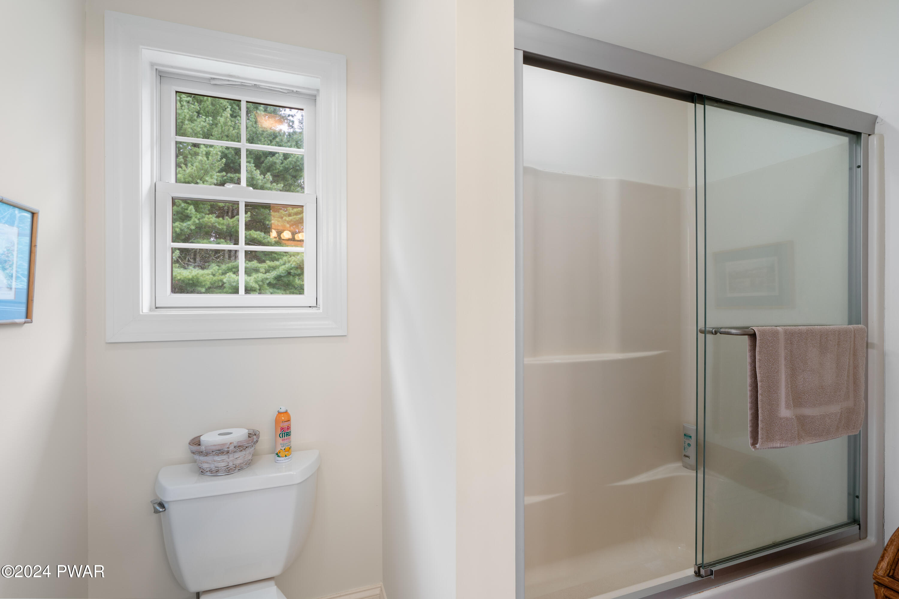 208 Long Meadow Road Milford, PA 18337 - Photo 40 of 64 a bathroom with a shower and a toilet