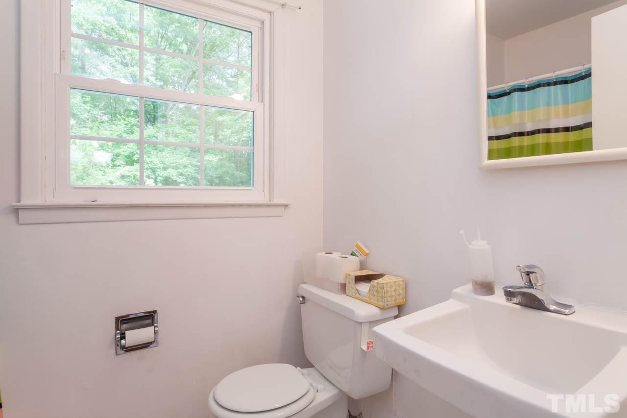 1733 Euclid Road Durham, NC 27713 - Photo 19 of 25 a bathroom with a sink and toilet
