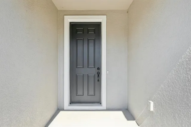 a view of front door