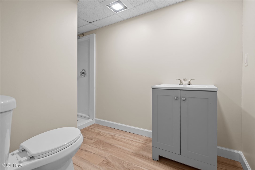 1043 Krumroy Road Akron, OH 44306 - Photo 27 of 48 Lower level full bathroom with walk in shower