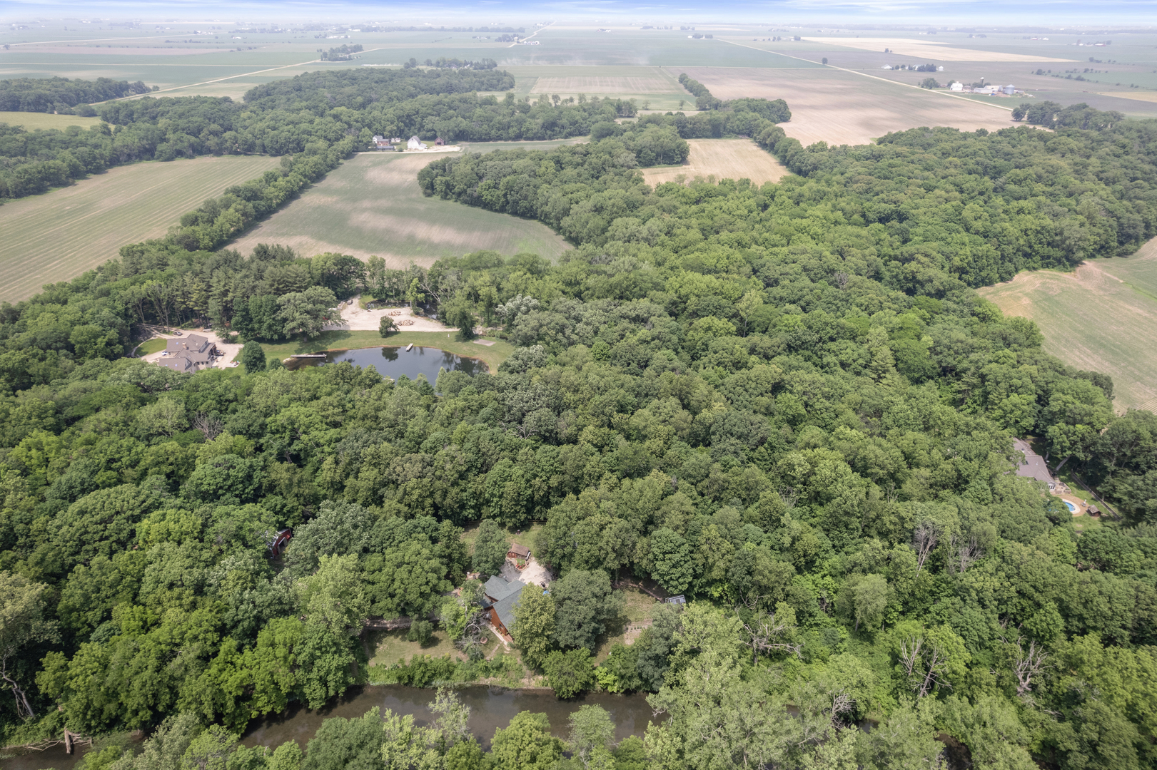 4006 East 1950th Road Sheridan, IL 60551 - Photo 12 of 26 an aerial view of a houses with outdoor space and street view