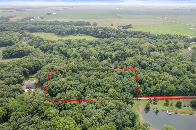 a view of a lake with a mountain in the back