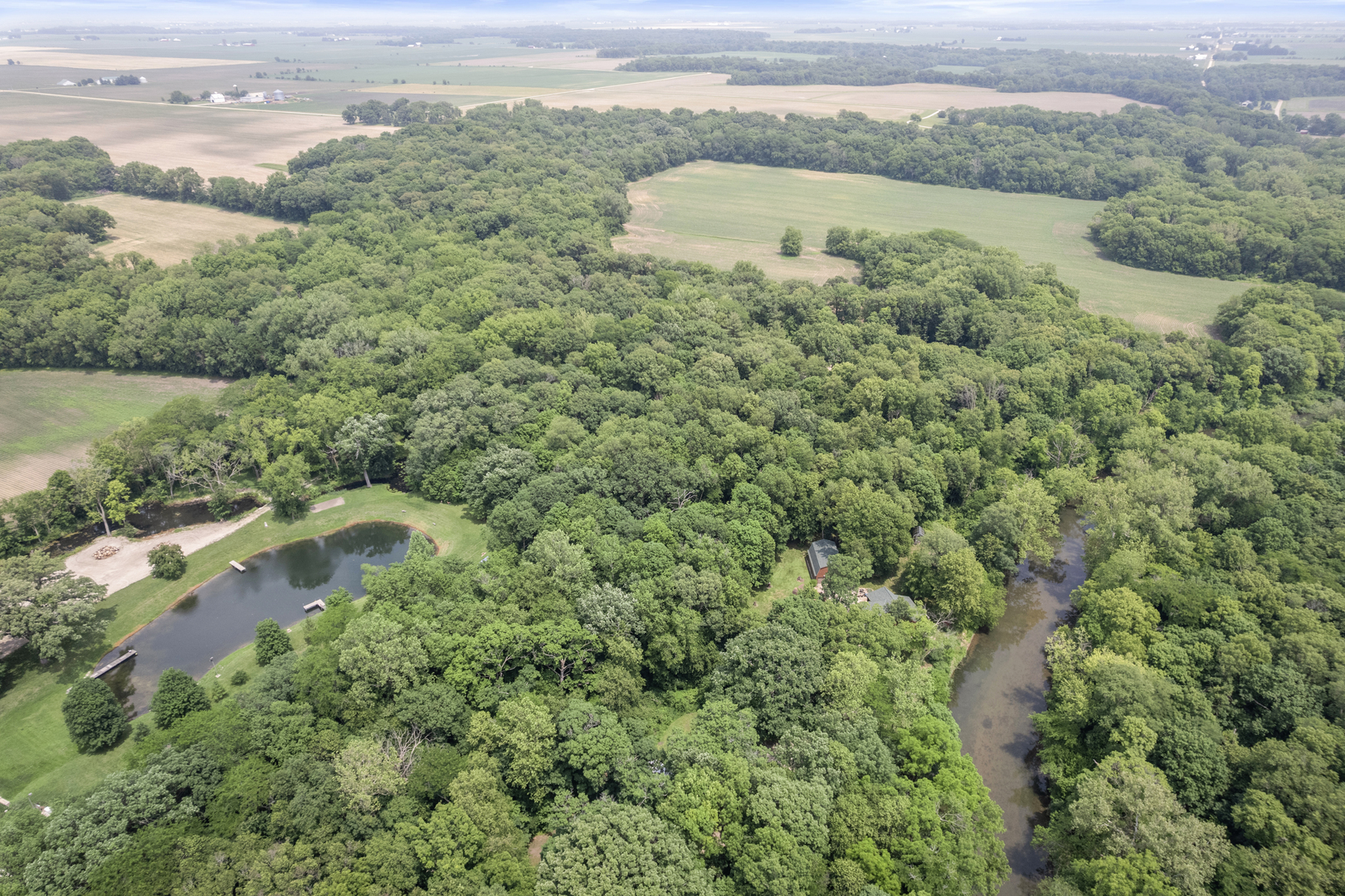 4006 East 1950th Road Sheridan, IL 60551 - Photo 10 of 26 an aerial view of a houses with a lake view
