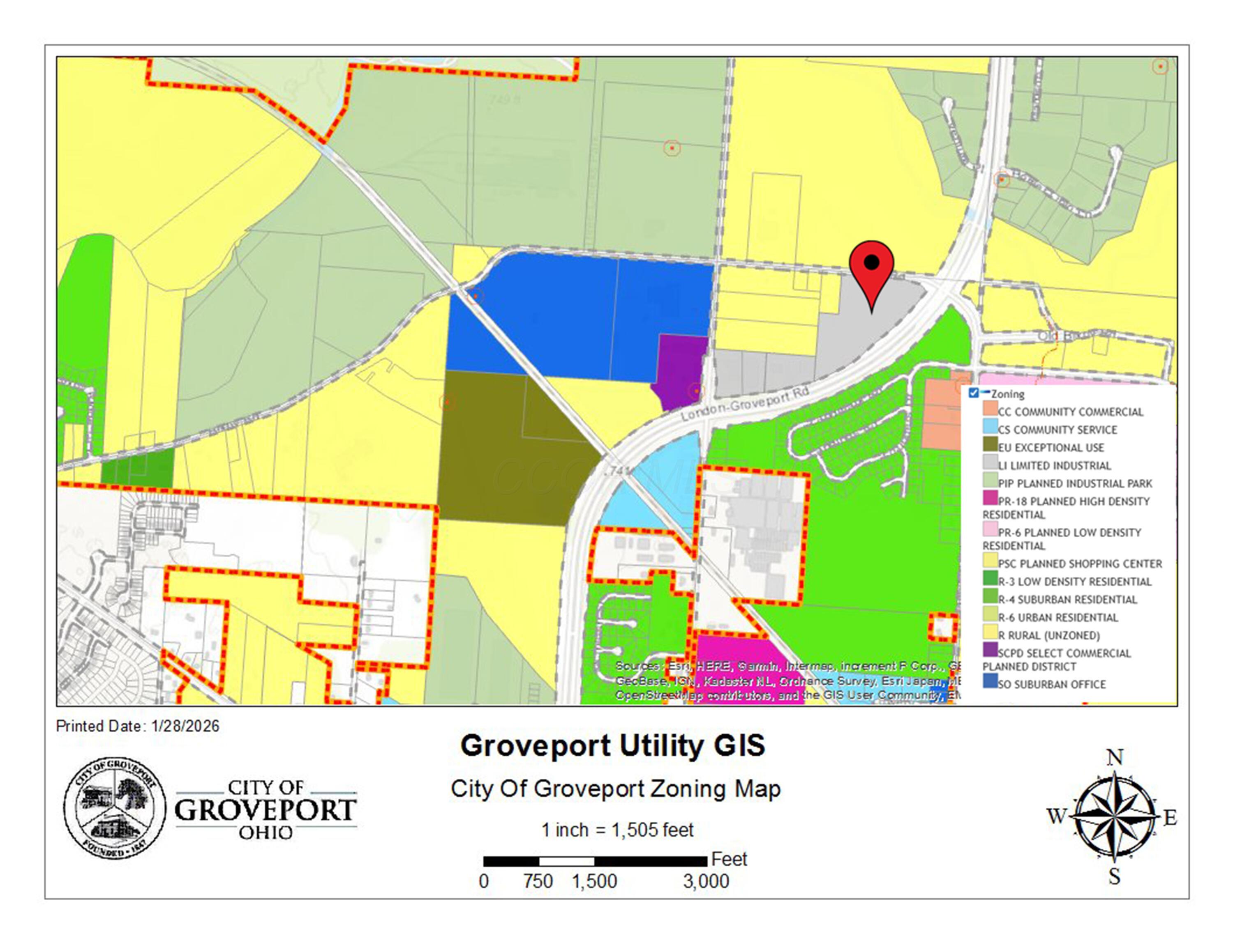 0 South Hamilton Road Groveport, OH 43125 - Photo 6 of 8 Zoning Map