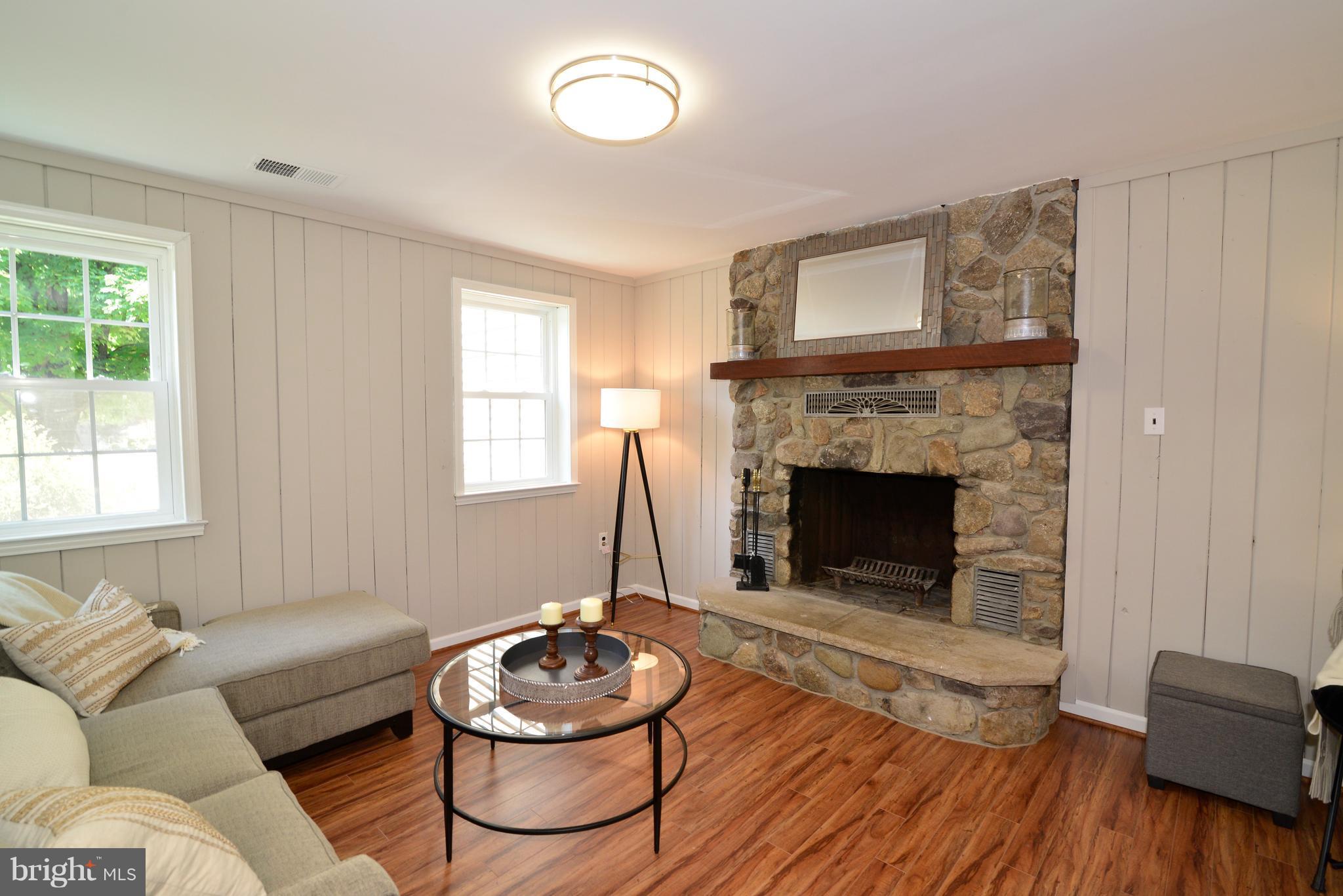 1515 Coat Ridge Road Herndon, VA 20170 - Photo 15 of 30 Family Room w/Wood Burning Stone Fireplace.