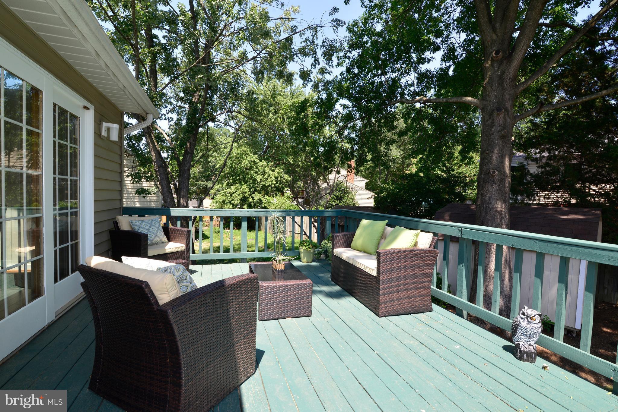 1515 Coat Ridge Road Herndon, VA 20170 - Photo 25 of 30 Deck Opens to Dining Room and Great Room.