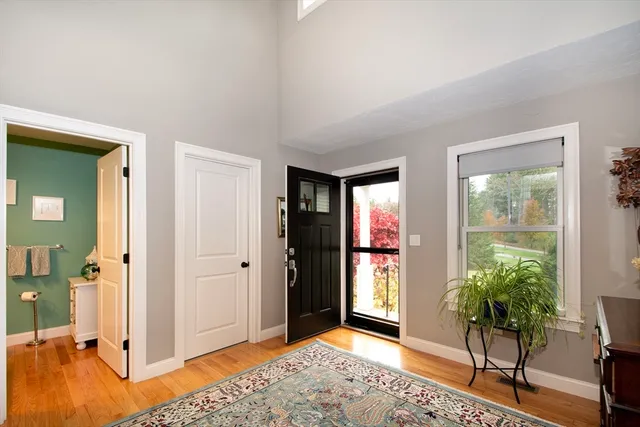 a view of livingroom with furniture and a potted plant