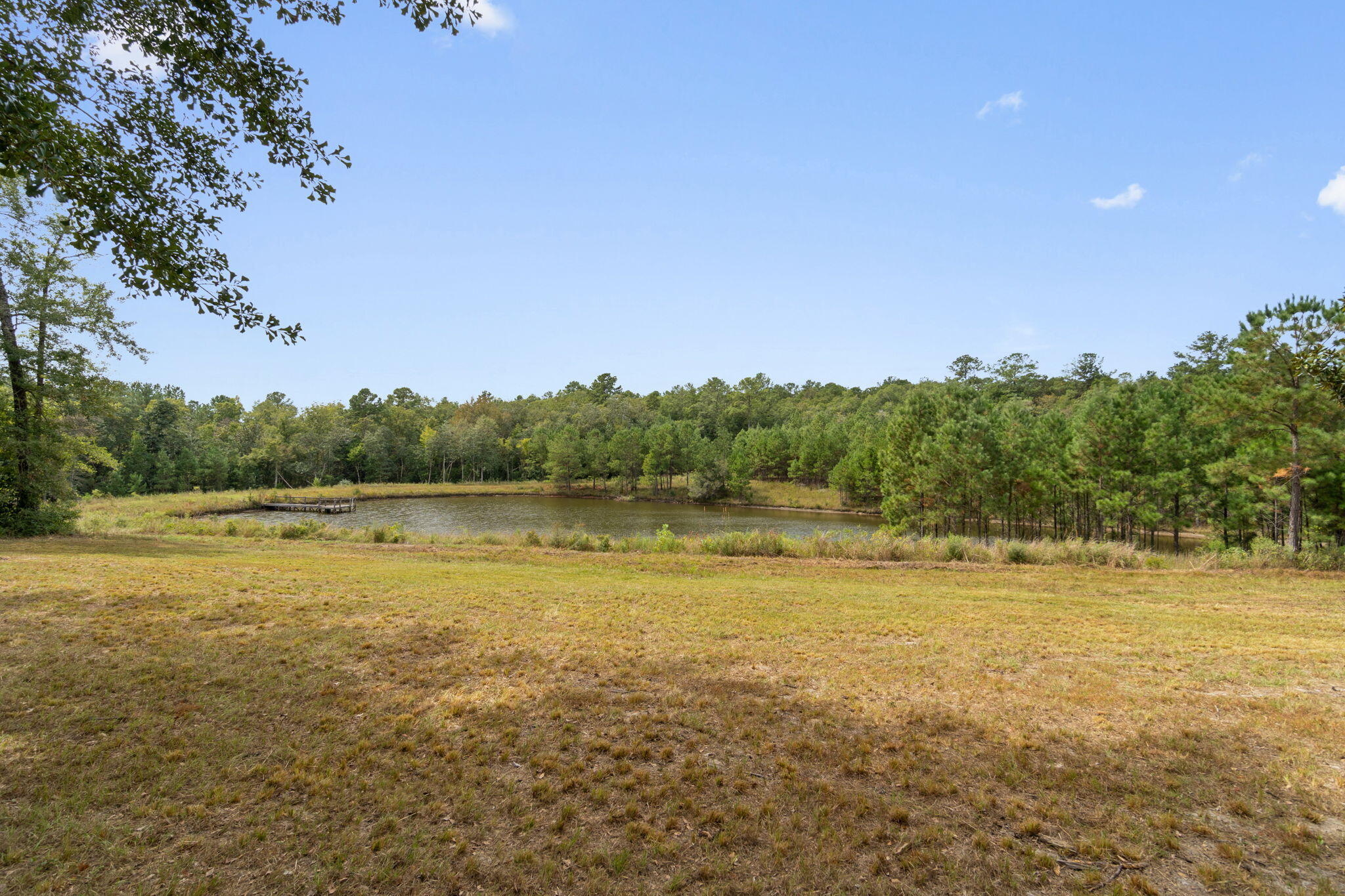 3350 New Ebenezer Road Laurel Hill, FL 32567 - Photo 30 of 53 a view of a lake with houses in the back