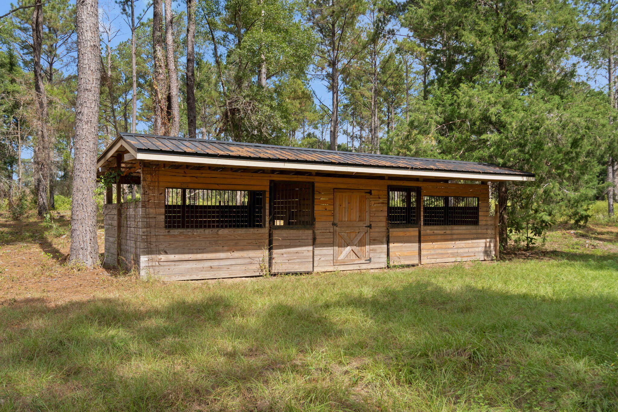 3350 New Ebenezer Road Laurel Hill, FL 32567 - Photo 35 of 53 a view of a house with a backyard