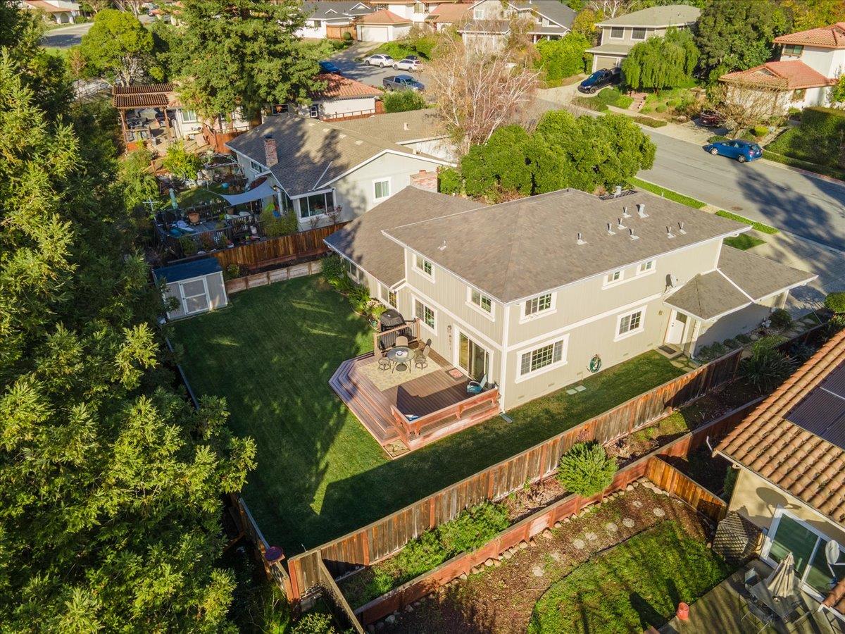 16715 Trail Drive Morgan Hill, CA 95037 - Photo 42 of 45 an aerial view of a house with a garden
