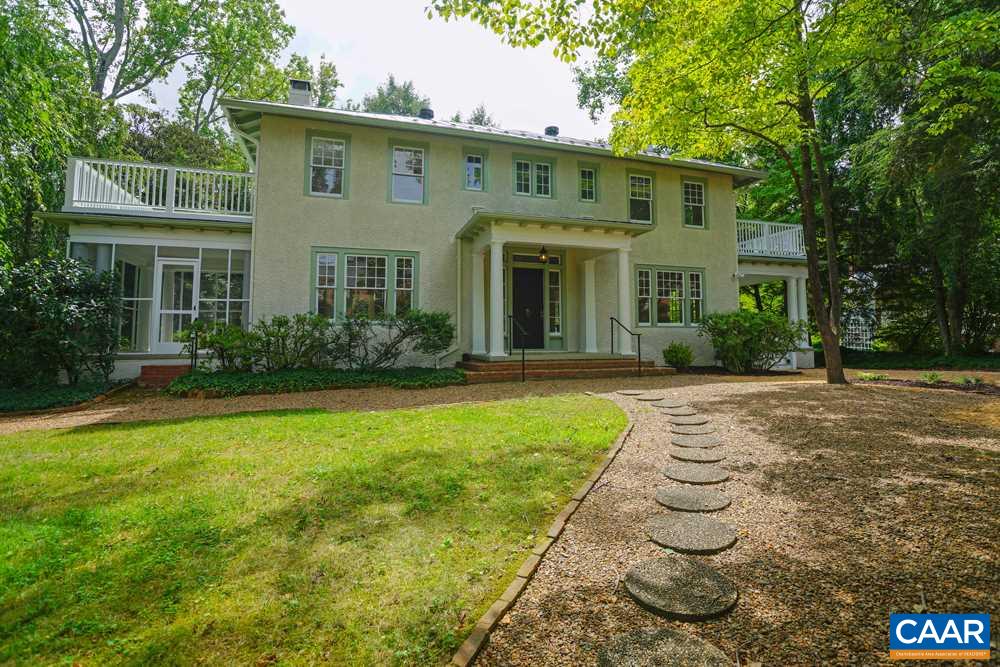1930 Thomson Road Charlottesville, VA 22903 - Photo 2 of 35 a front view of a house with garden